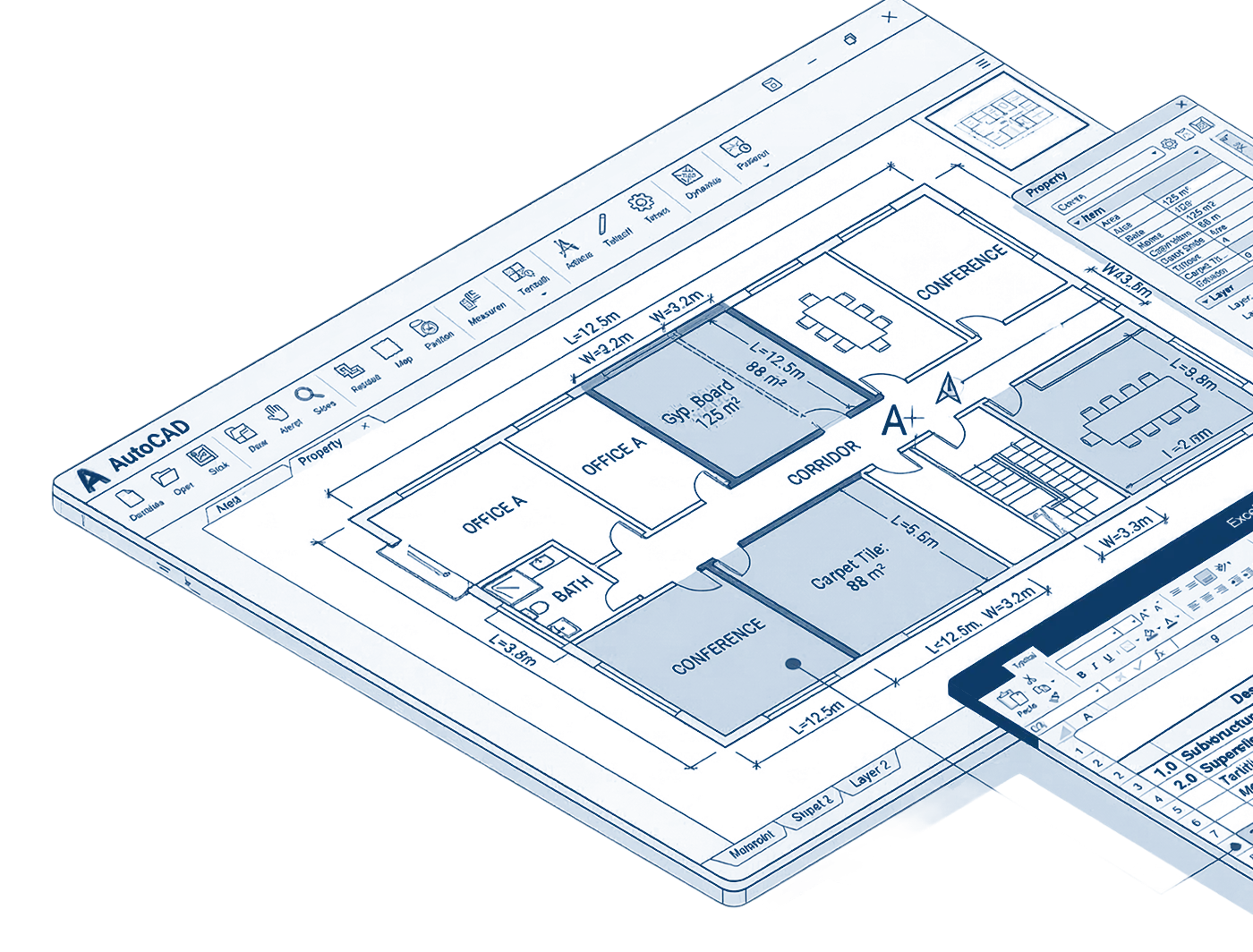 Measure Process In Excel Engineering Services | BOQ, Scheduling & MEP | Hiwin Systems